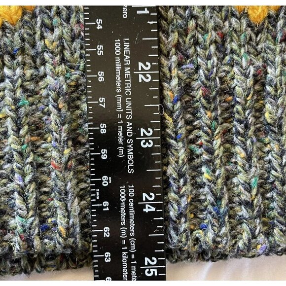 Vintage Susann D Acrylic Wool Blend Black Yellow Sage Green Argyle Sweat… - Picture 10 of 10